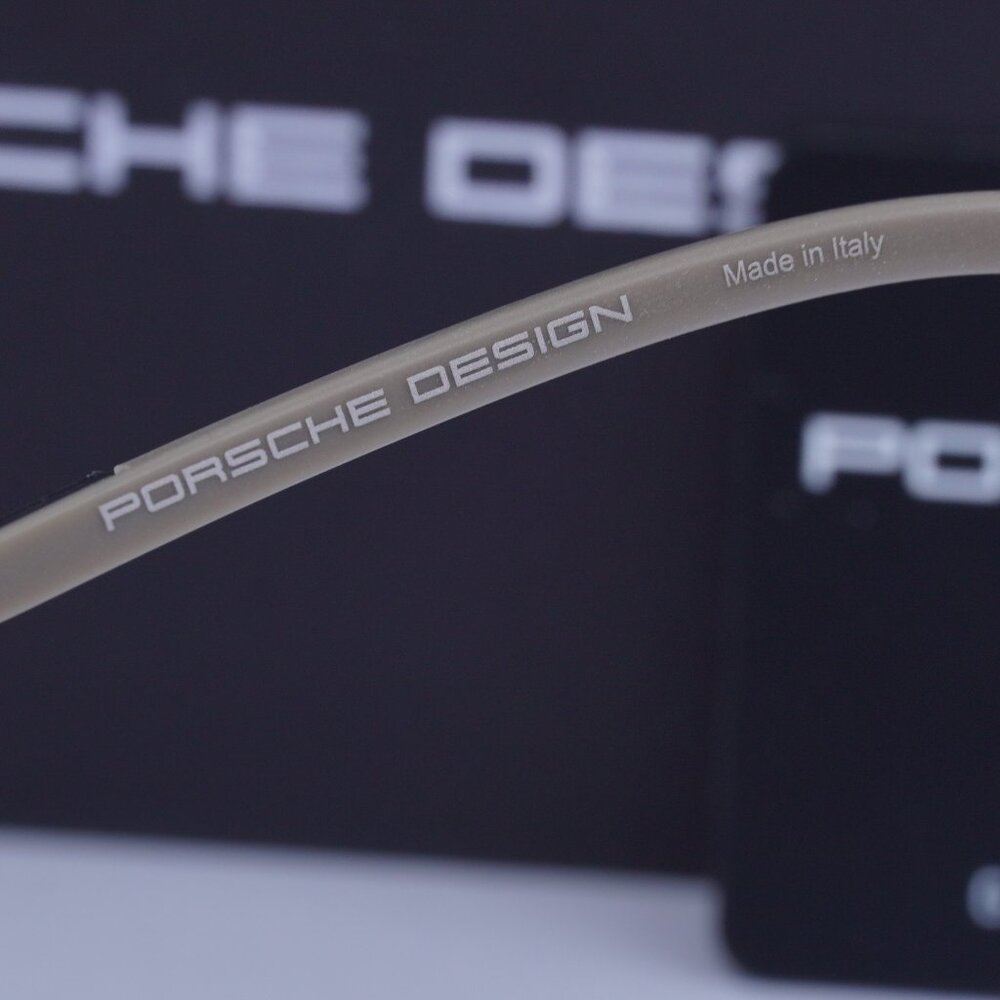 Porsche Design P8365 E Square Eyeglasses - Dark Grey/Black 53mm - Picture 9 of 11